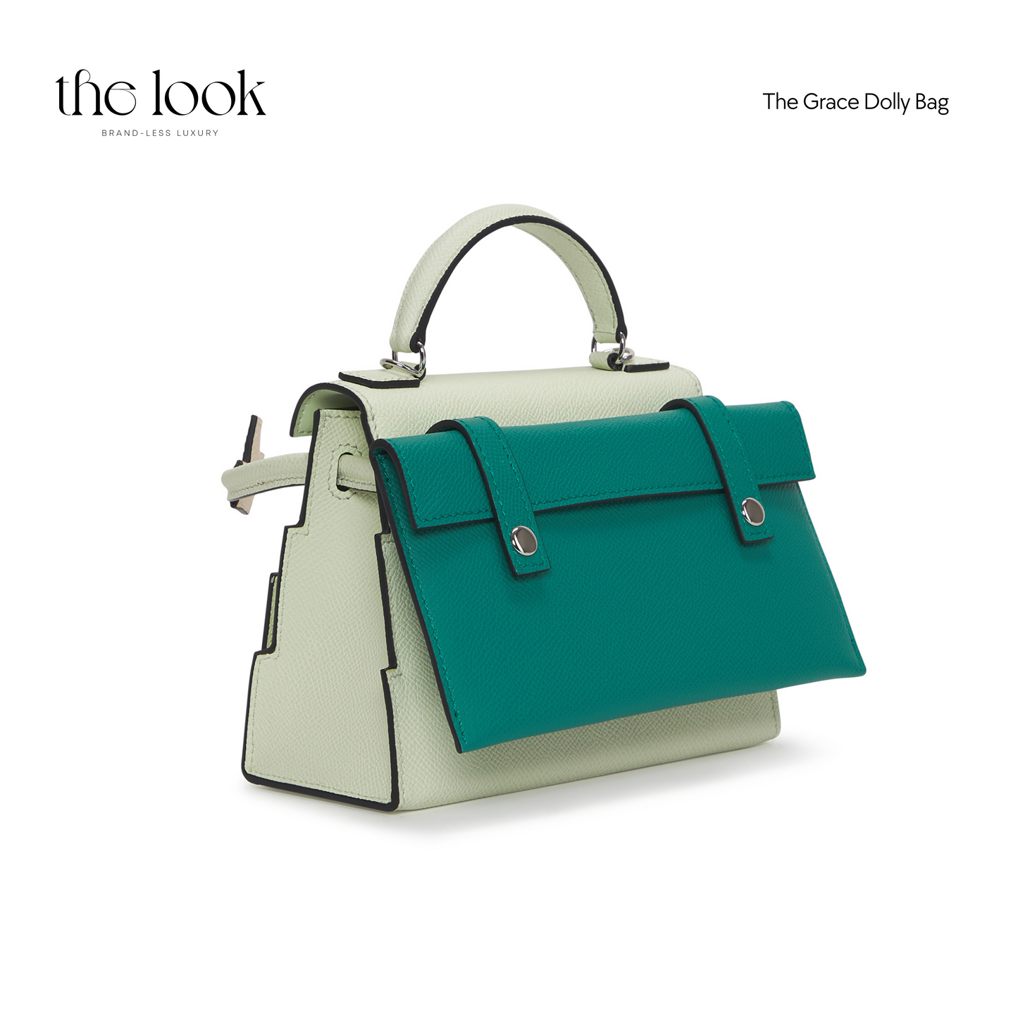 The Grace Dolly Satchel in Vert Fiz (Elité)