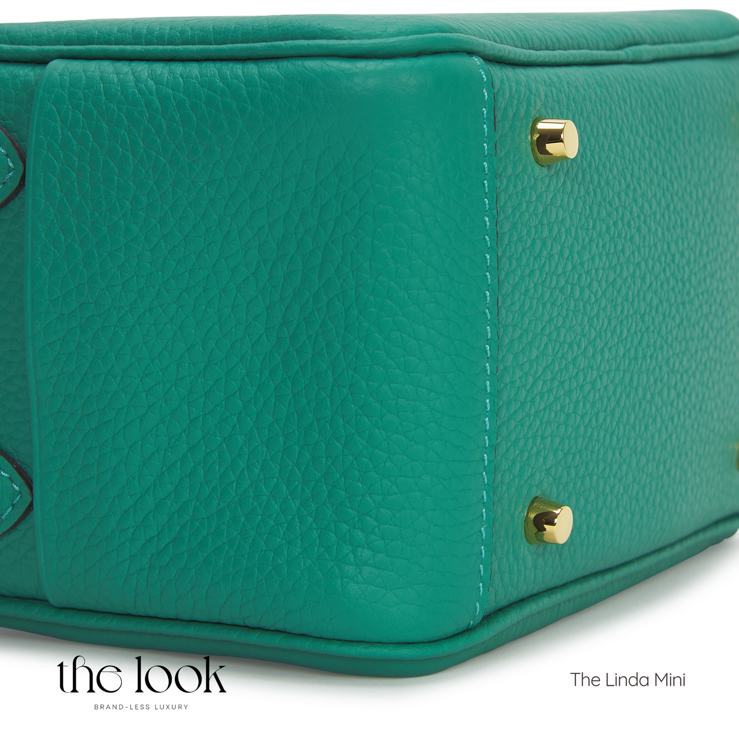 The Linda Mini Crossbody- Vert Jade Togo Leather| Gold Hardware