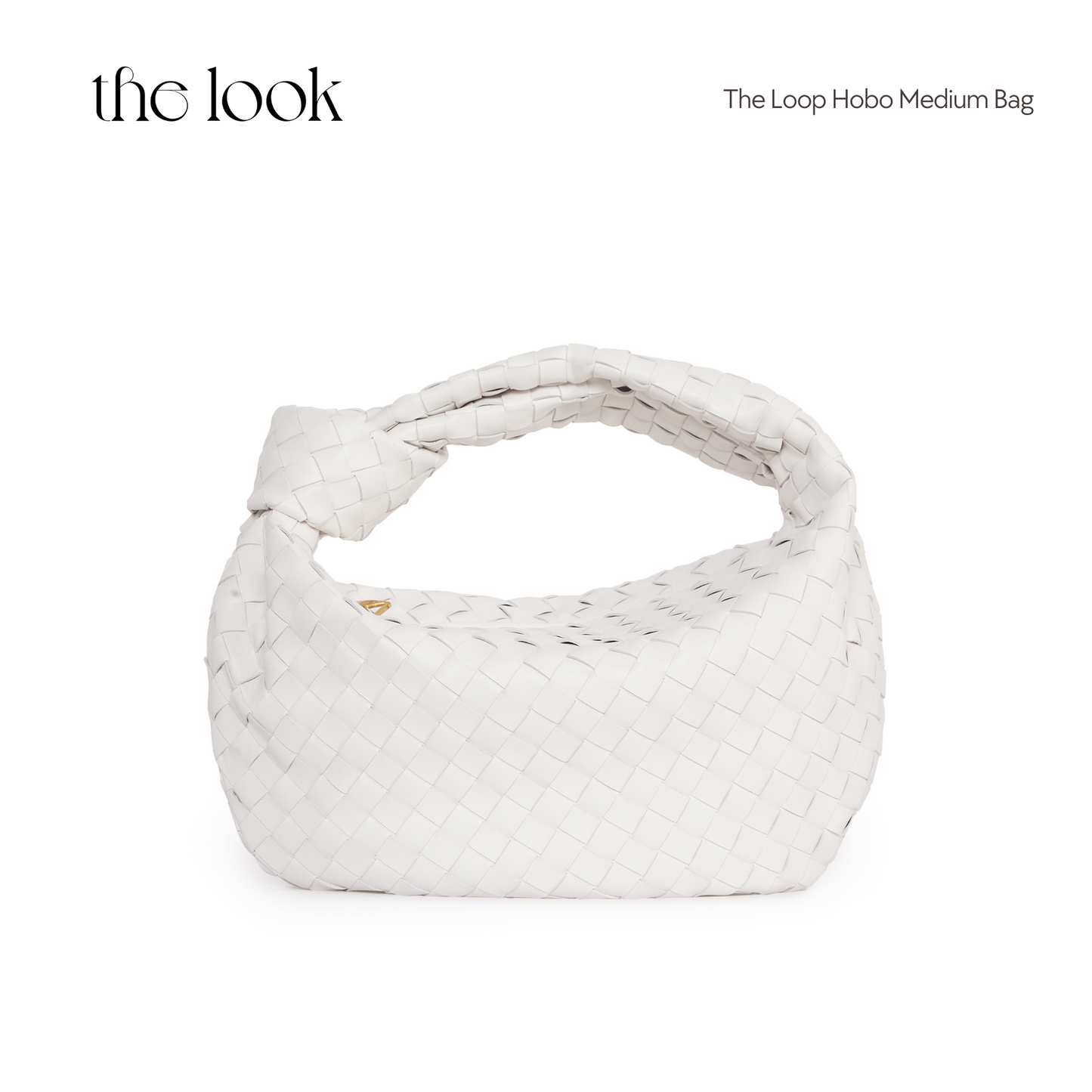 The Loop Medium Hobo Bag Elité Edition in Chalk