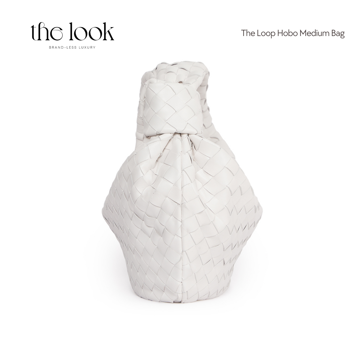 The Loop Medium Hobo Bag Elité Edition in Chalk