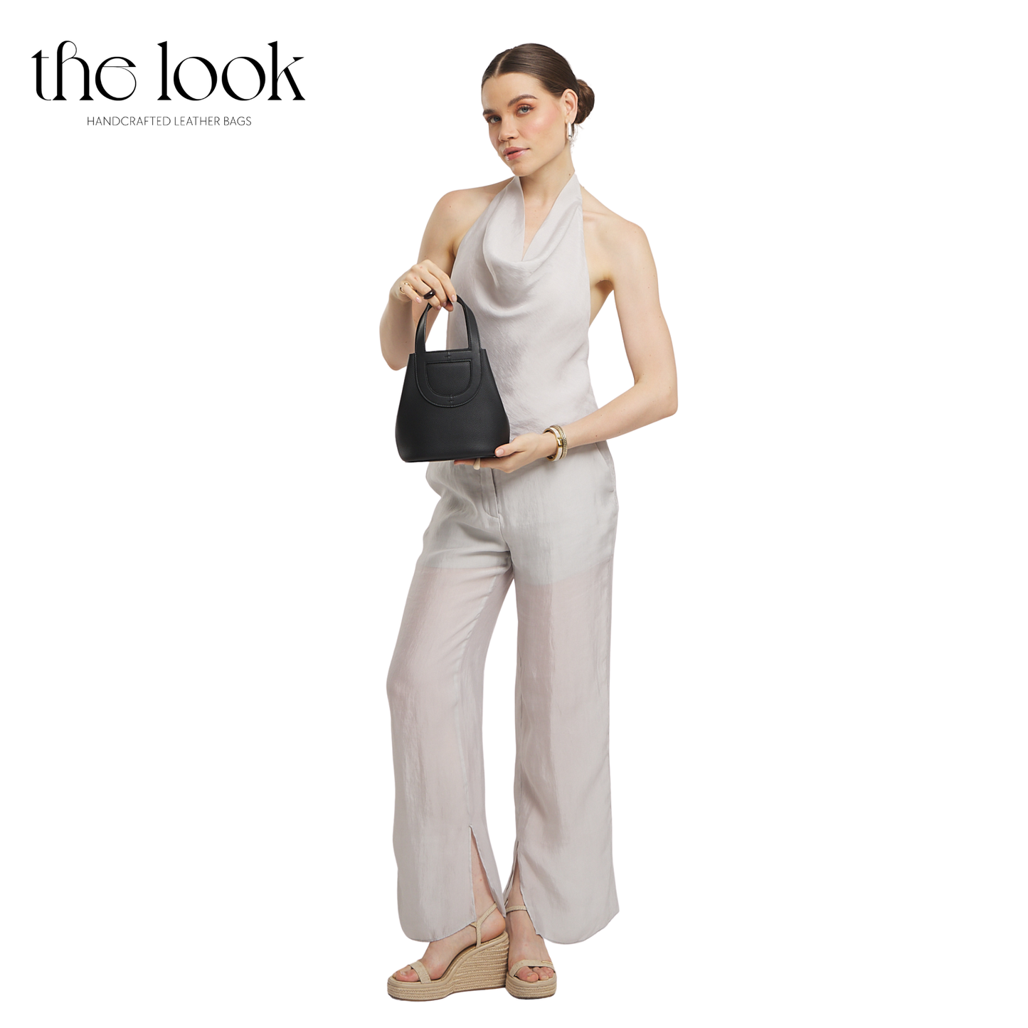 The Portia Nautical Crossbody Bucket Bag