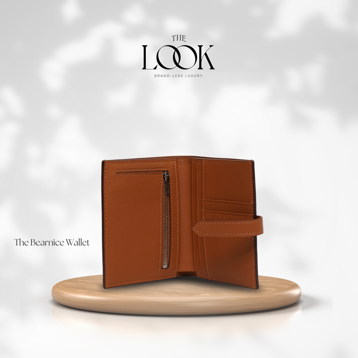 The Brava Compact Wallet in Gold Tan