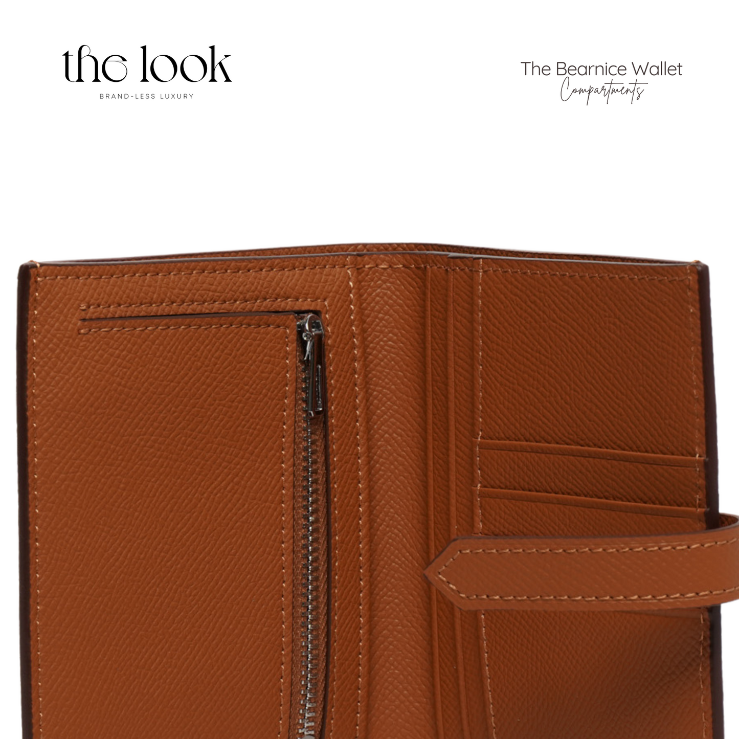 The Brava Compact Wallet in Gold Tan