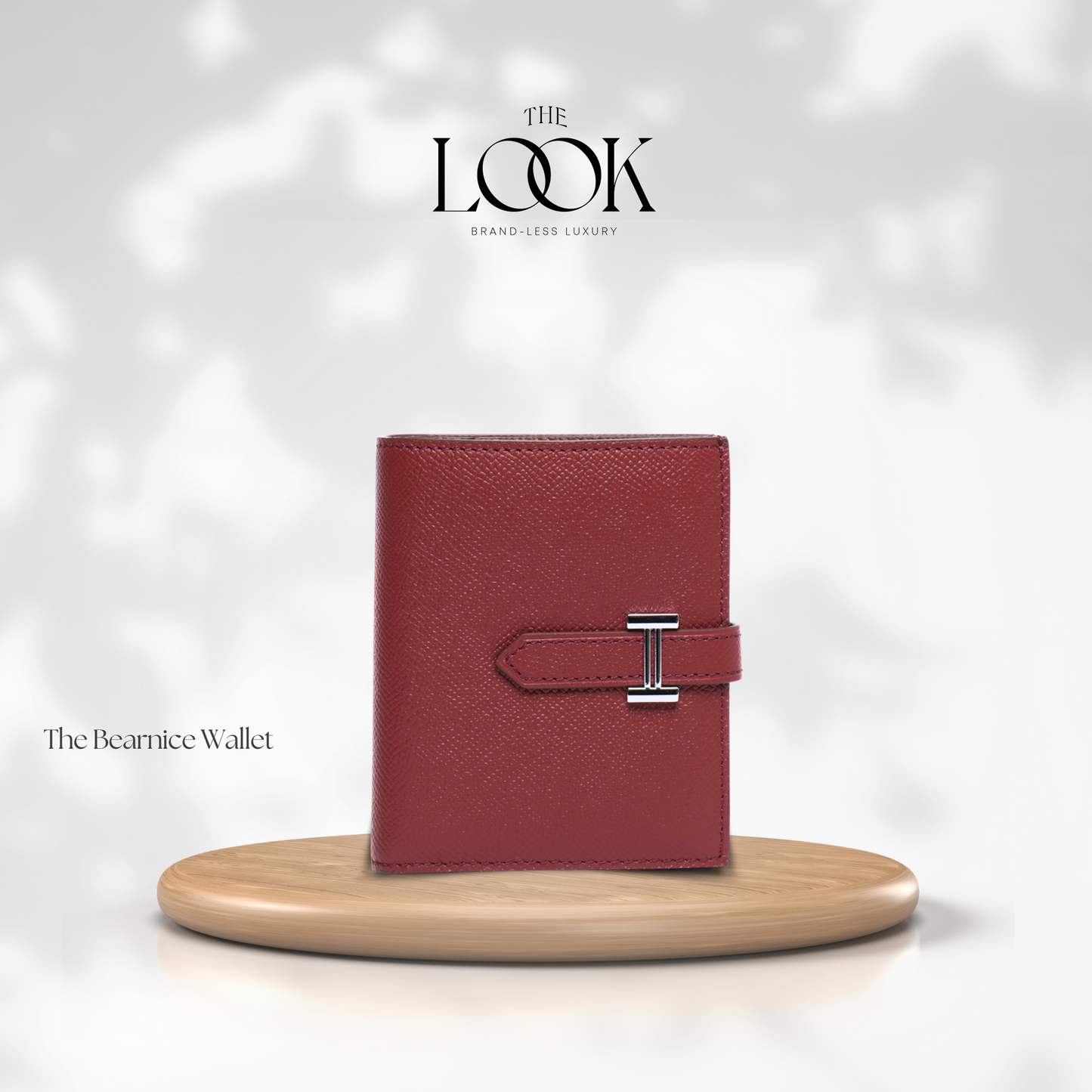 The Brava Compact Wallet in Burgundy