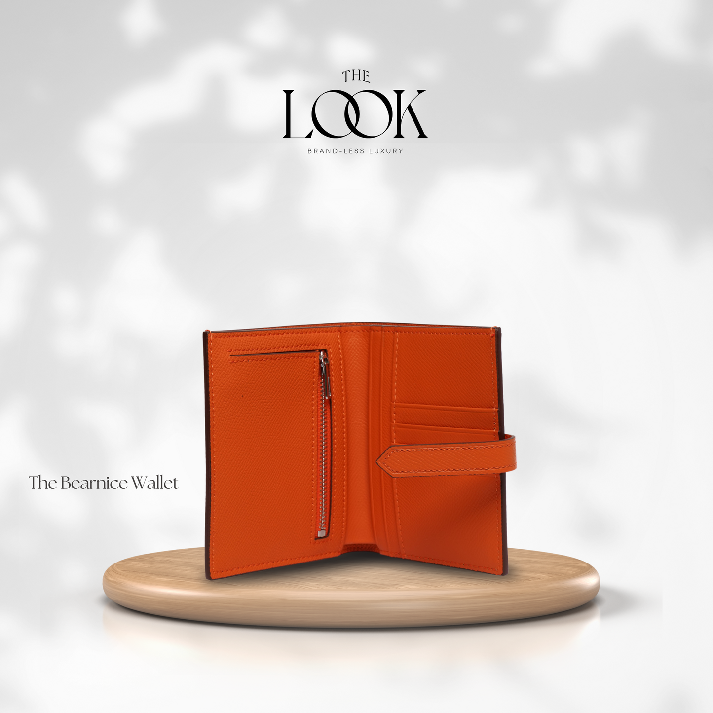 The Brava Compact Wallet in Tangerine