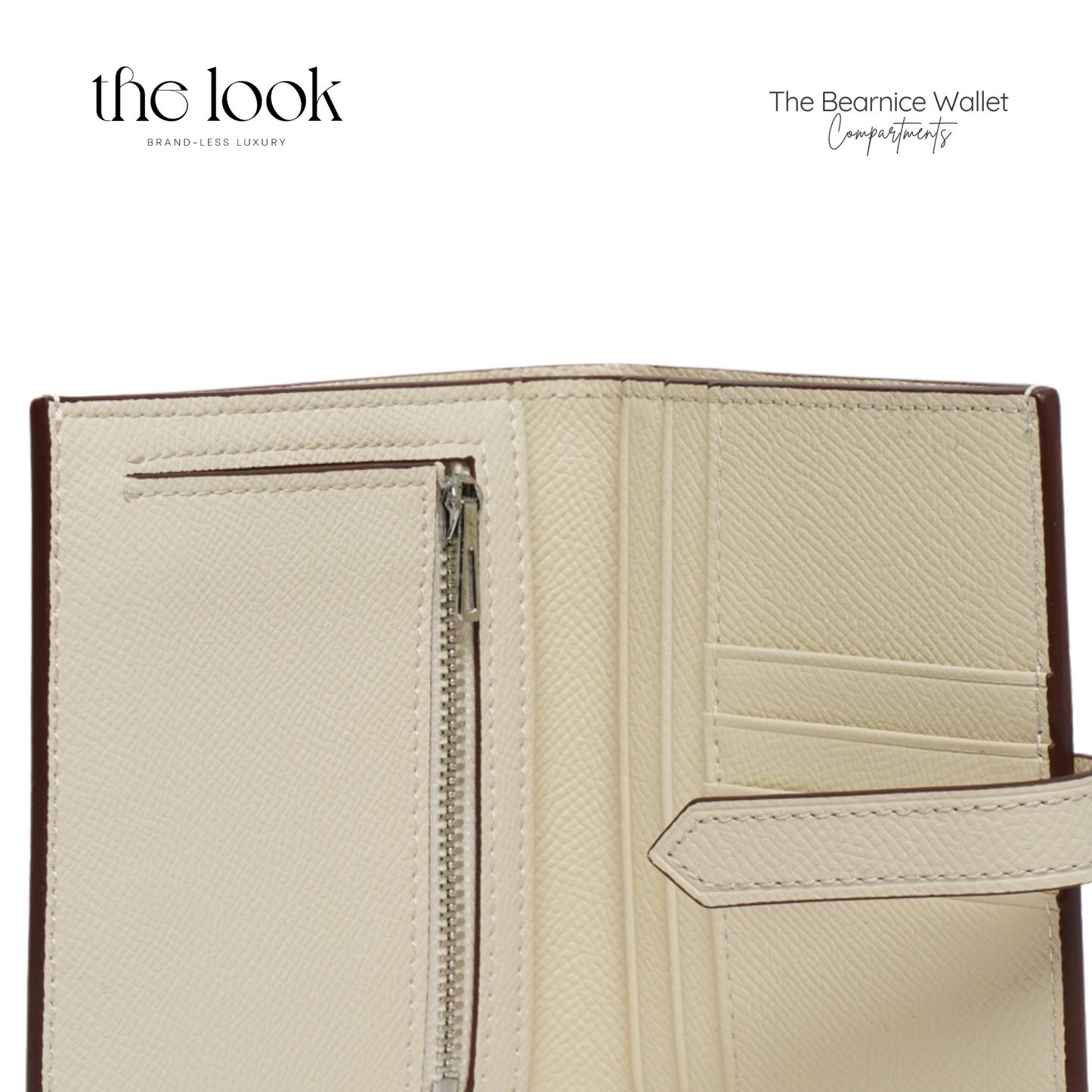 The Brava Compact Wallet in Cream