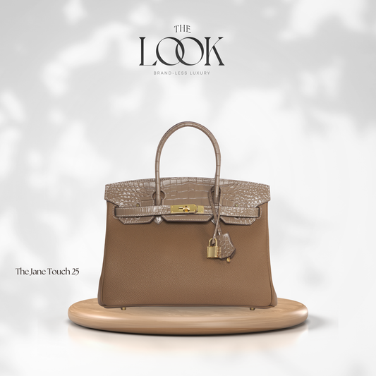 Genuine leather investment bag from The Look Officiel photographed for a buying guide