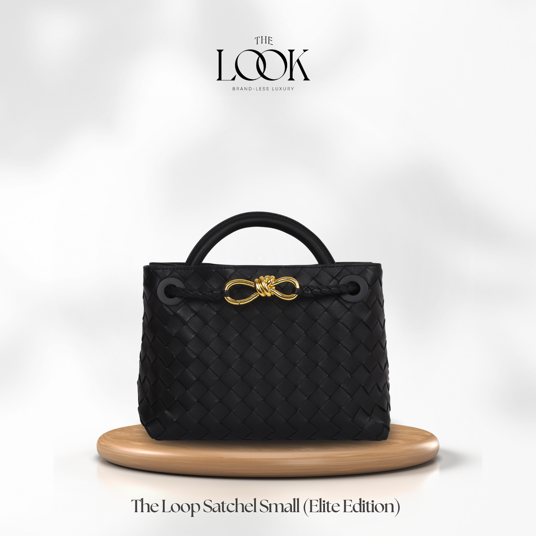 The Loop Satchel by The Look Officiel showing handmade genuine leather craftsmanship