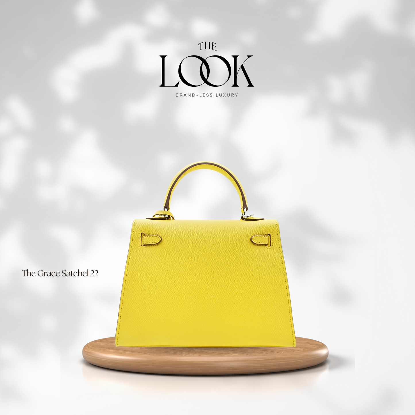 The Grace 22 Satchel Epsom Leather in Citron SHW by The Look