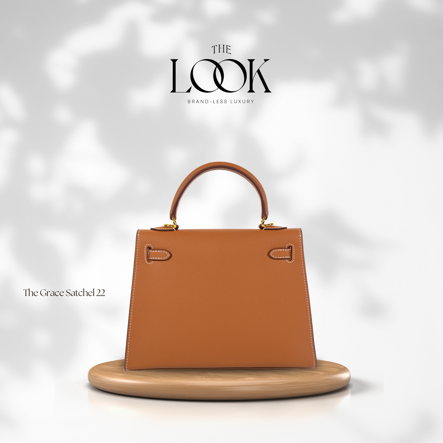 The Grace 22 Satchel Epsom Leather in Gold Tan GHW by The Look