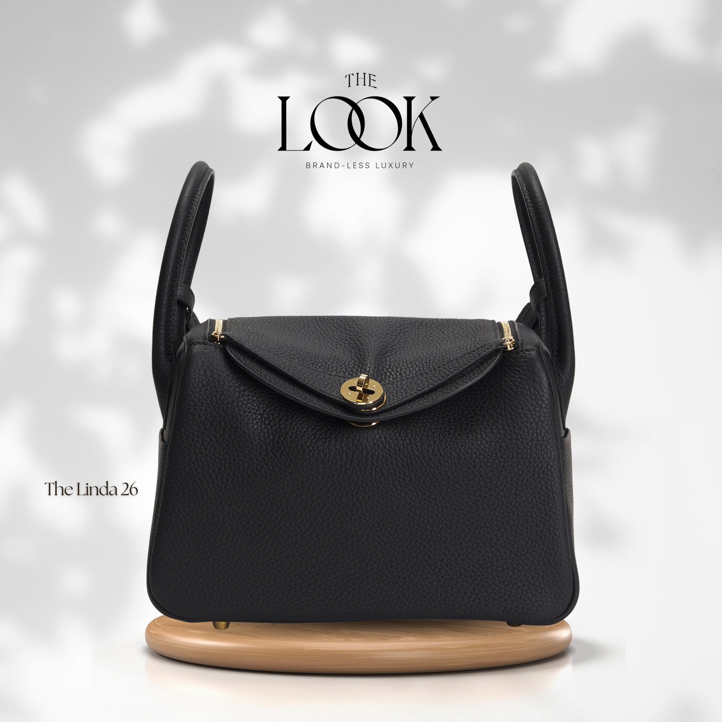 The Linda 26 Togo Leather in Noir GHW by The Look