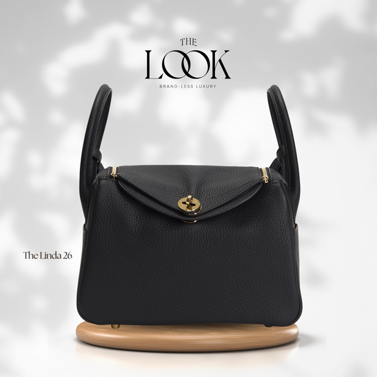 The Linda 26 Togo Leather in Noir GHW by The Look