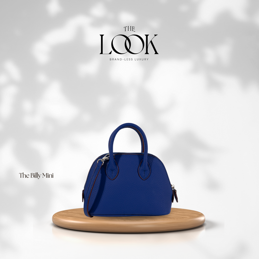 The Mini Billy Dome Crossbody in Royal Blue by The LooK