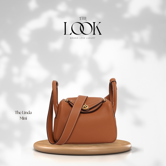 The Linda Mini Togo Leather in Gold Tan GHW by The Look