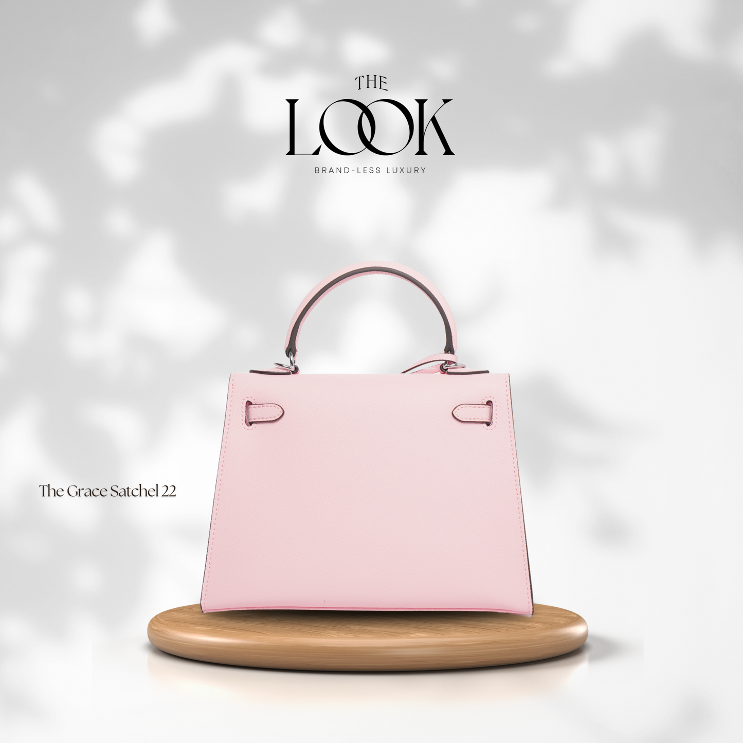 The Grace 22 Satchel Epsom Leather in Sakura Pink SHW by The Look