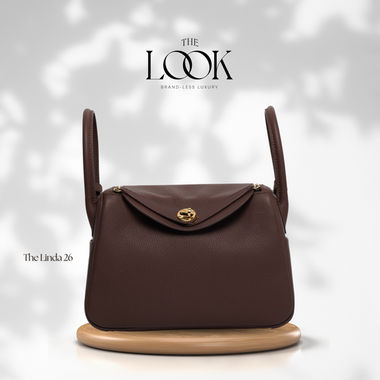 The Linda 26 Togo leather in Chocolat GHW by The Look