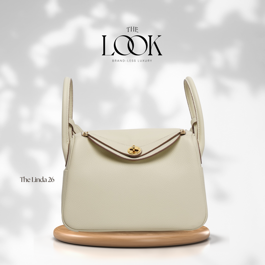 The Linda 26 Togo Leather in Cream GHW by The Look