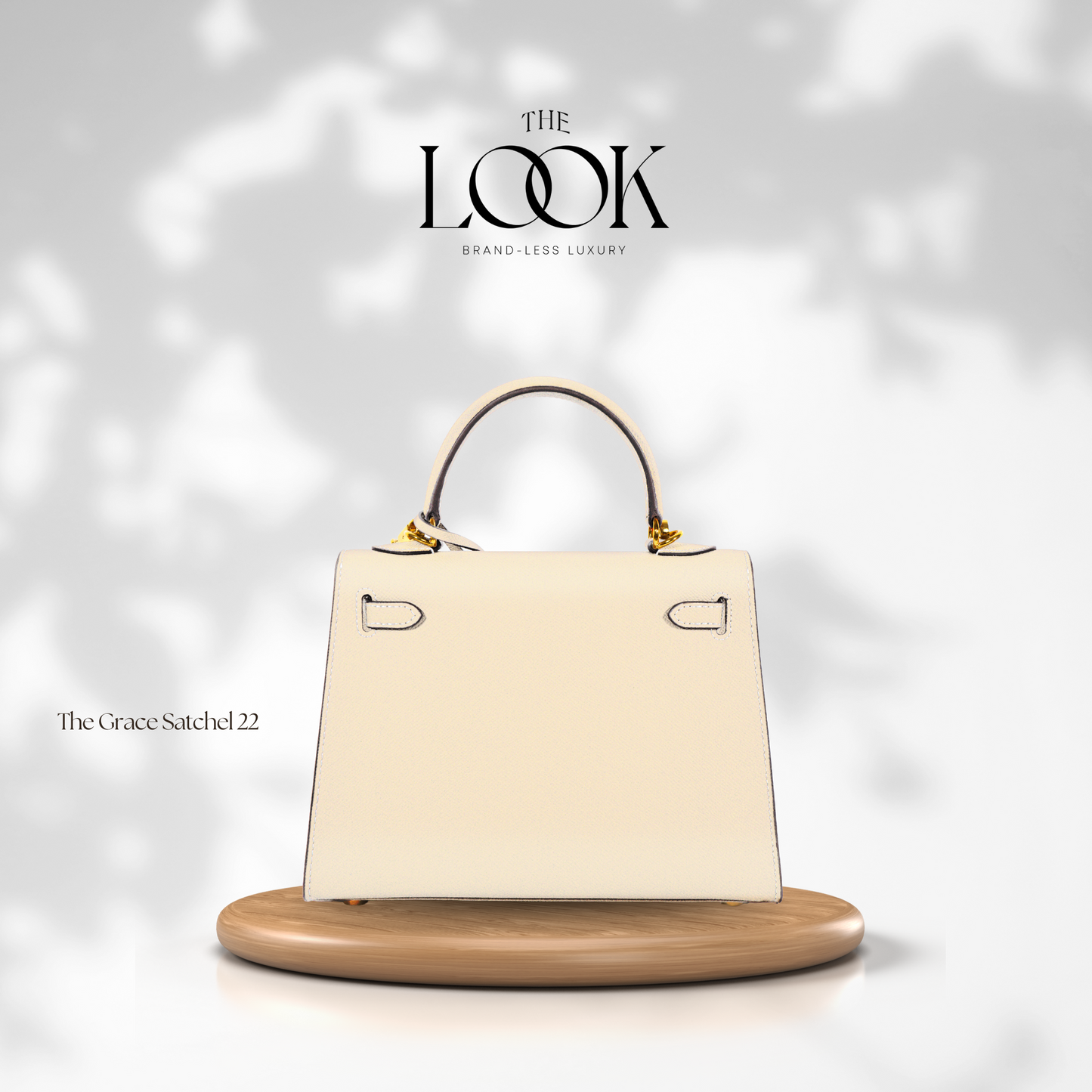 The Grace 22 Satchel Epsom Leather in Cream GHW by The Look