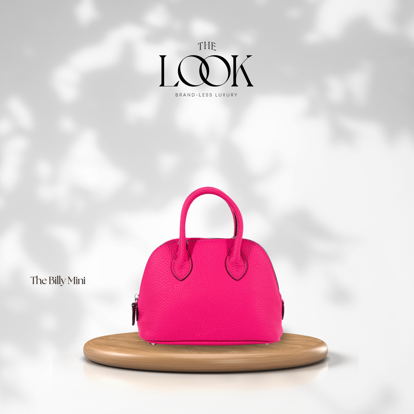 The Mini Billy Dome Crossbody in Hot Pink by The Look