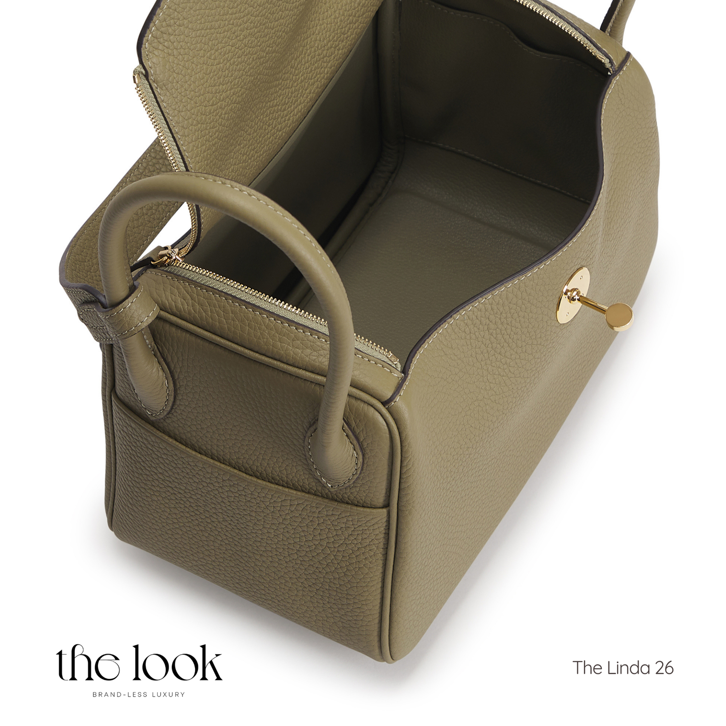 The Linda 26 Togo leather in Sage GHW by The Look