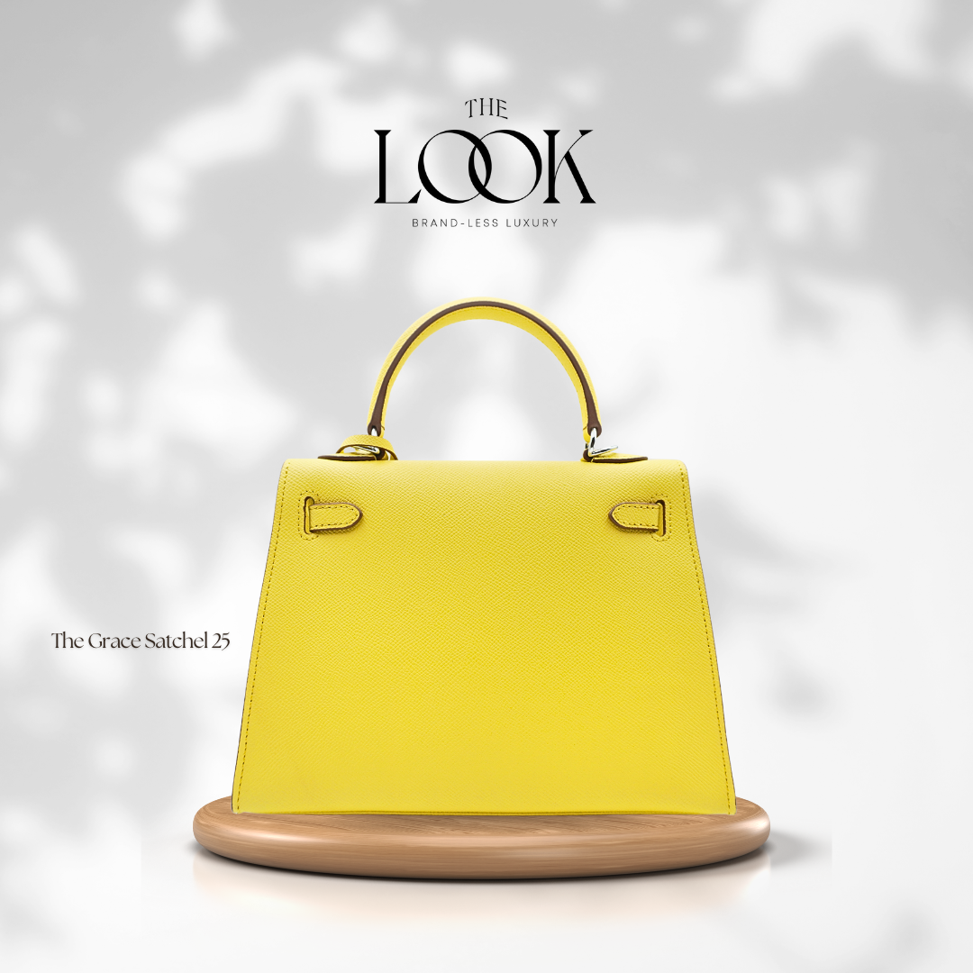 The Grace 25 Satchel Epsom Leather in Citron SHW by The Look