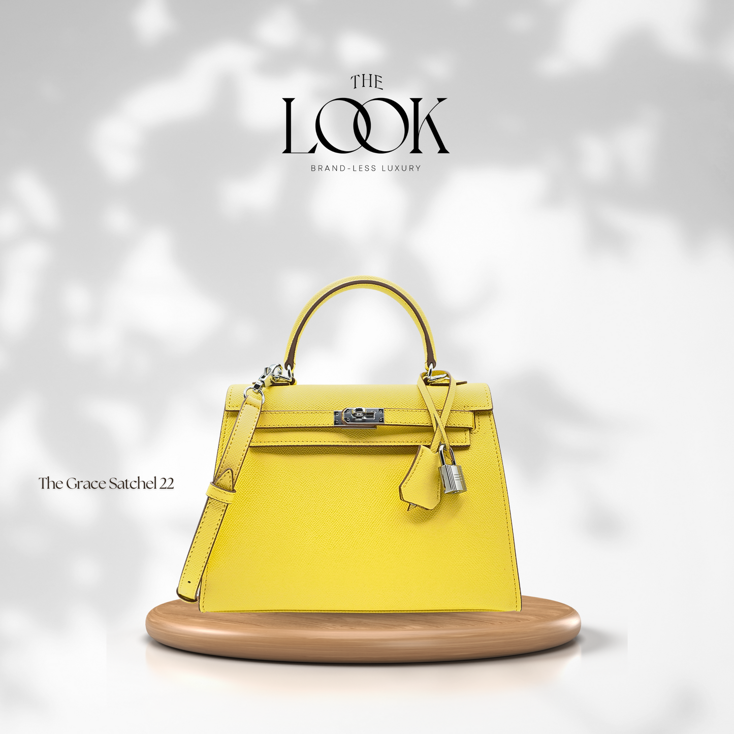 The Grace 22 Satchel Epsom Leather in Citron SHW by The Look