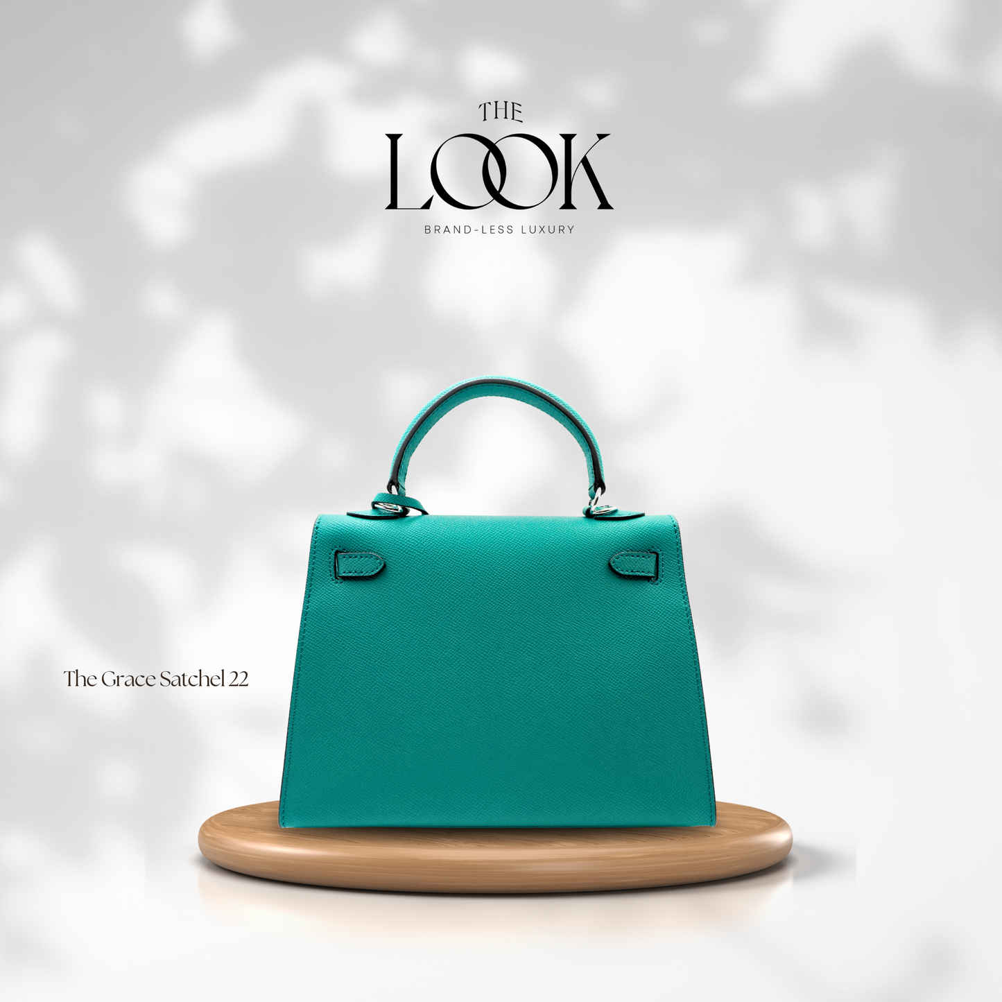 The Grace 22 Satchel Epsom Leather in Malachite SHW by The Look