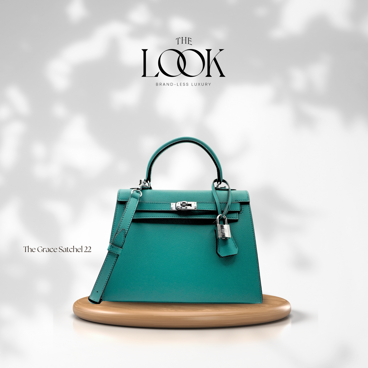 The Grace 22 Satchel Epsom Leather in Malachite SHW by The Look