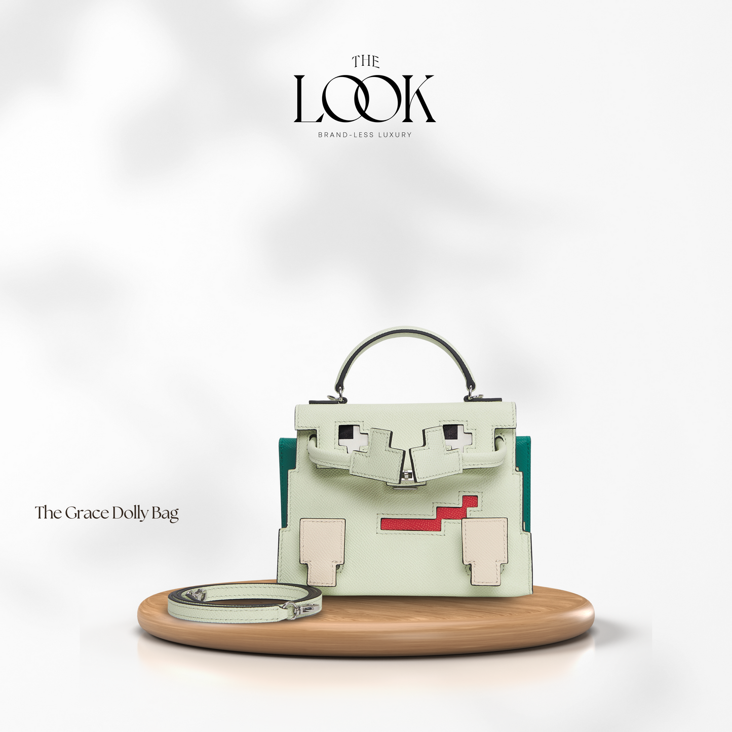 The Grace Dolly Satchel in Vert Fiz  (Elité)