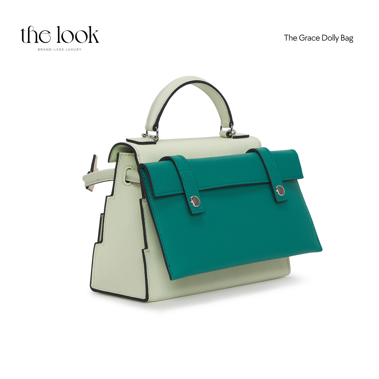 The Grace Dolly Satchel in Vert Fiz  (Elité)