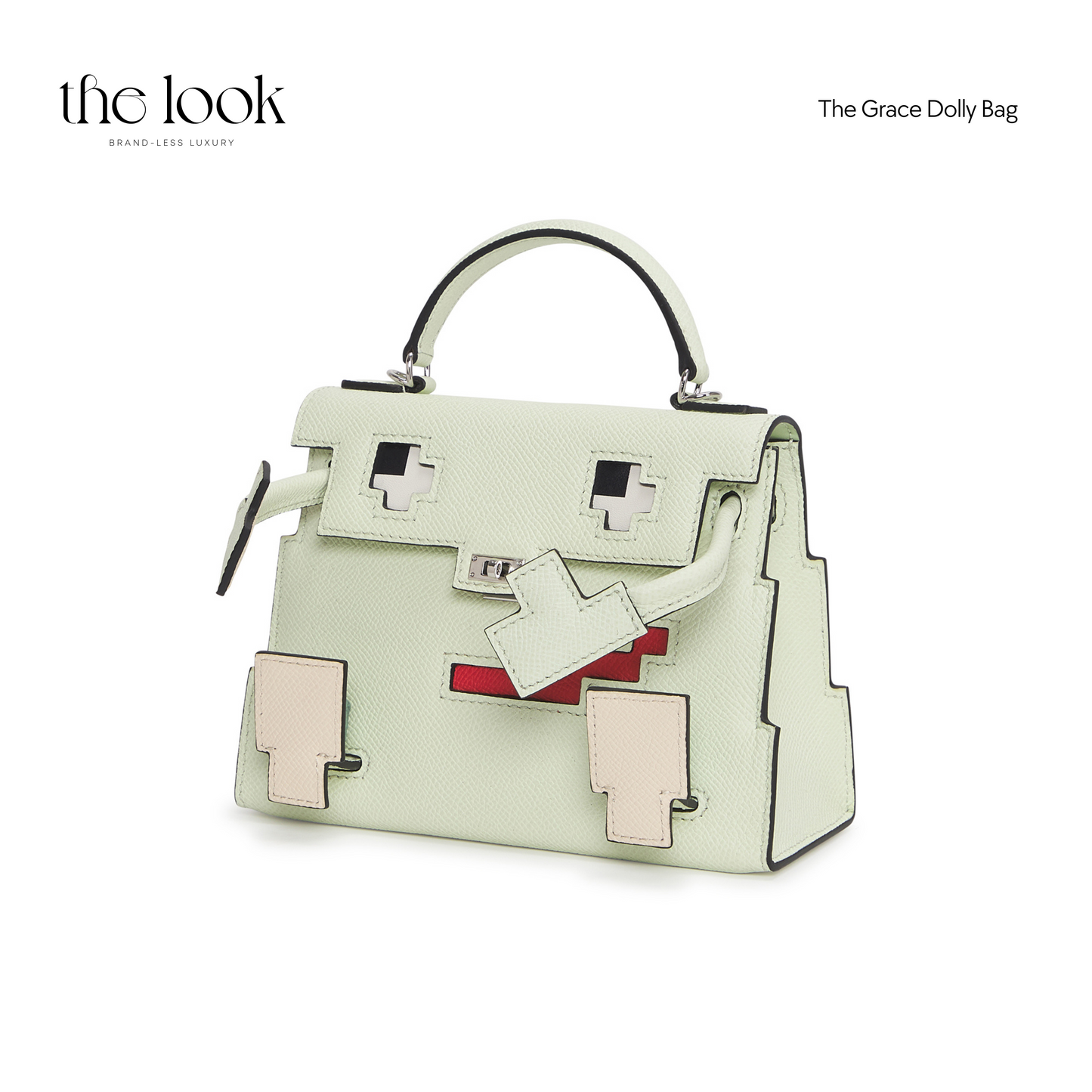 The Grace Dolly Satchel in Vert Fiz  (Elité)