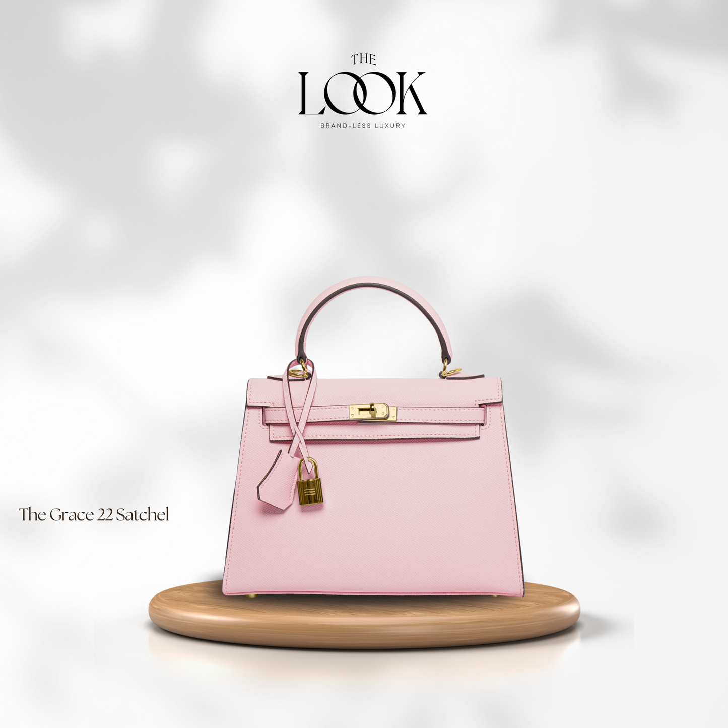 The Grace 22 Satchel Epsom Leather in Sakura Pink GHW by The Look
