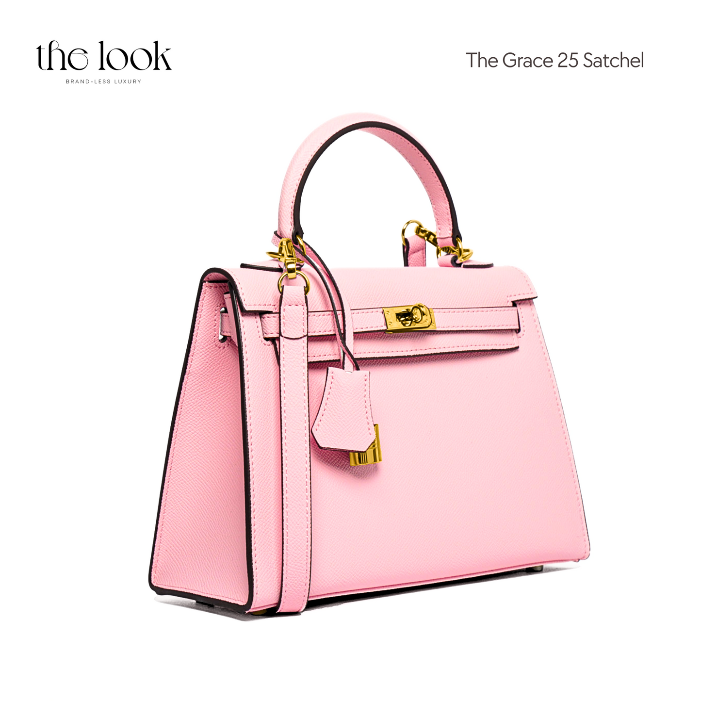 The Grace 25 Epsom Leather in Sakura GHW by The Look