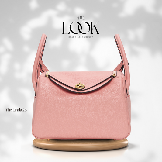 The Linda 26 Togo Leather in Bubblegum Pink GHW by The Look