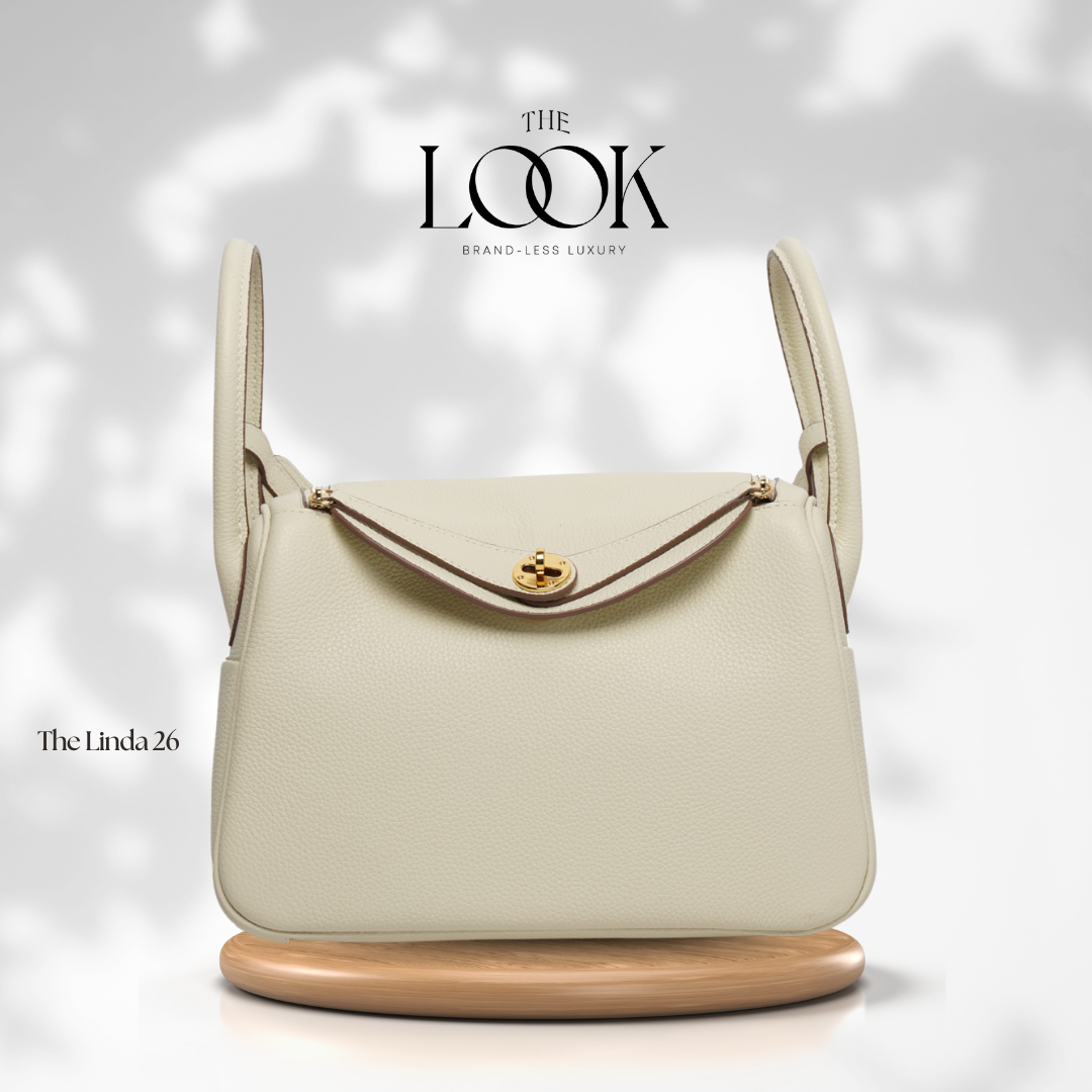 The Linda 26 Togo Leather in Cream GHW by The Look