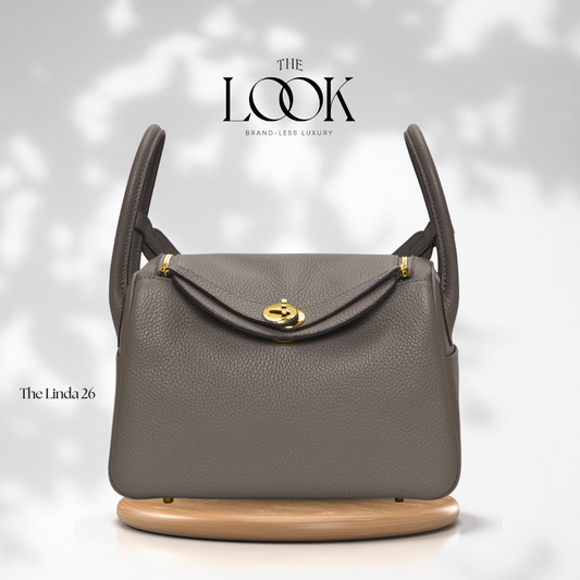 The Linda 26 Togo Leather in Gray Etain GHW by The Look