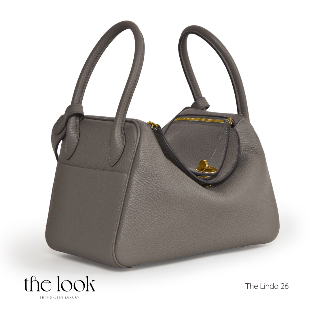 The Linda 26 Togo Leather in Gray Etain GHW by The Look