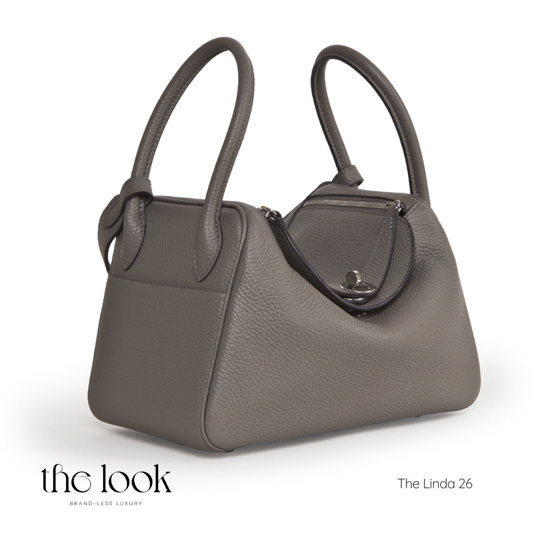 The Linda 26 Togo Leather in Gray Etain SHW by The Look