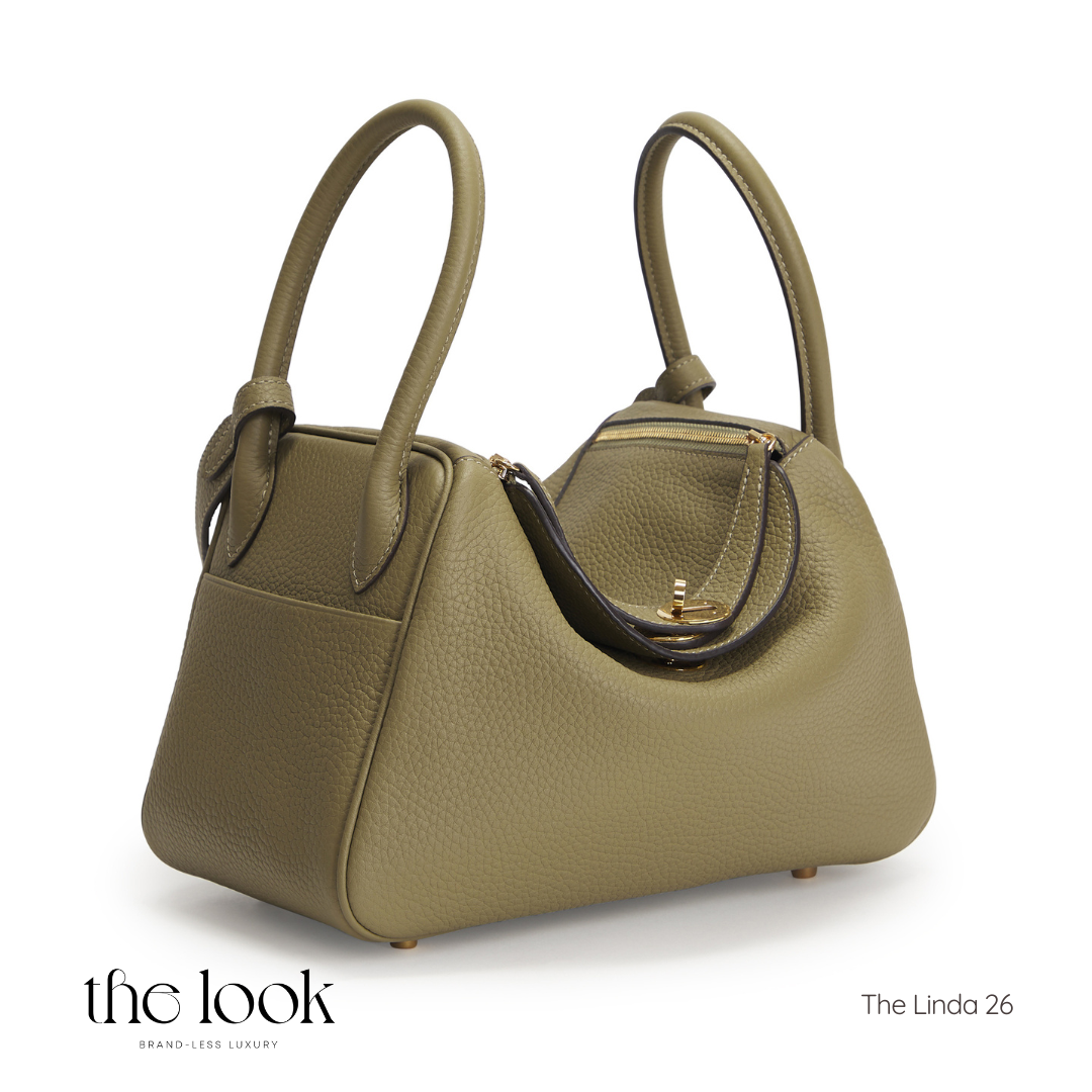 The Linda 26 Togo leather in Sage GHW by The Look