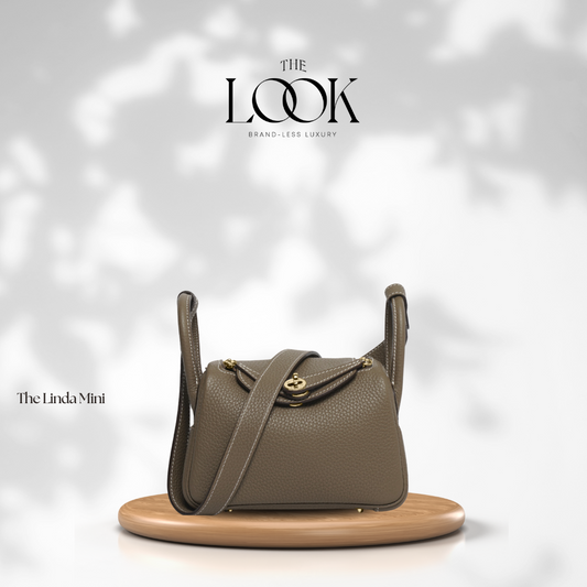 The Linda Mini Togo Leather Etoupe GHW by The Look