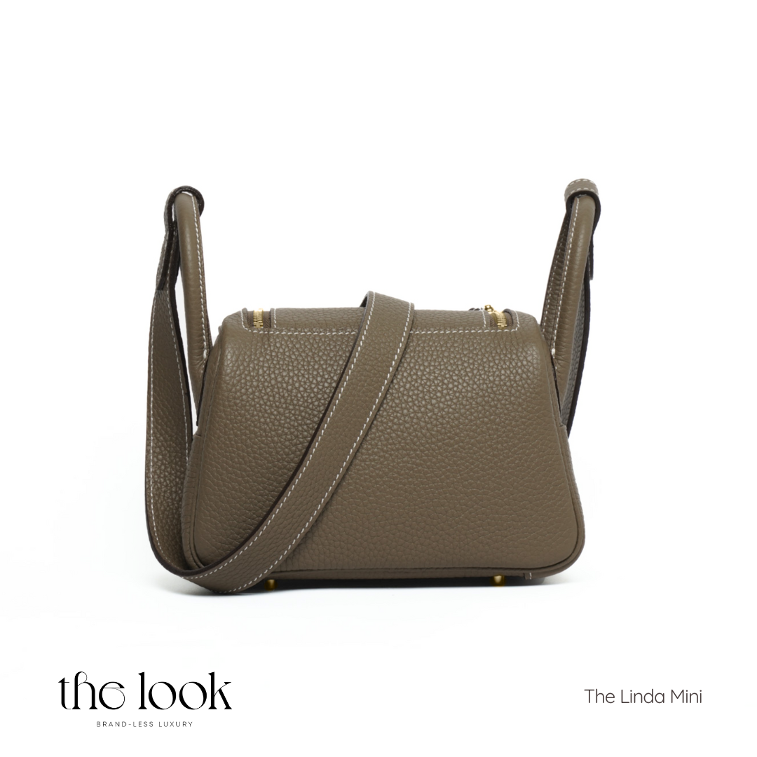 The Linda Mini Togo Leather Etoupe GHW by The Look