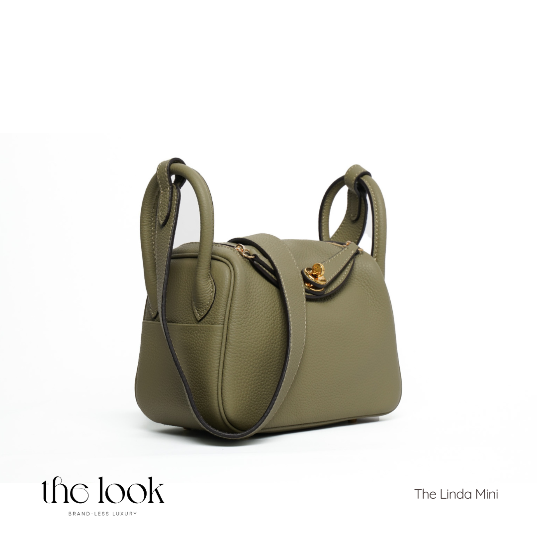 The Linda Mini Togo Leather in Sage GHW by The Look