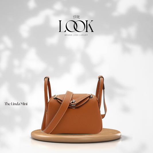 The Linda Mini Togo Leather in Gold Tan SHW by The Look