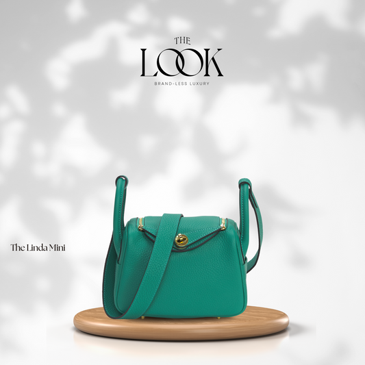 The Linda Mini Crossbody- Vert Jade Togo Leather| Gold Hardware
