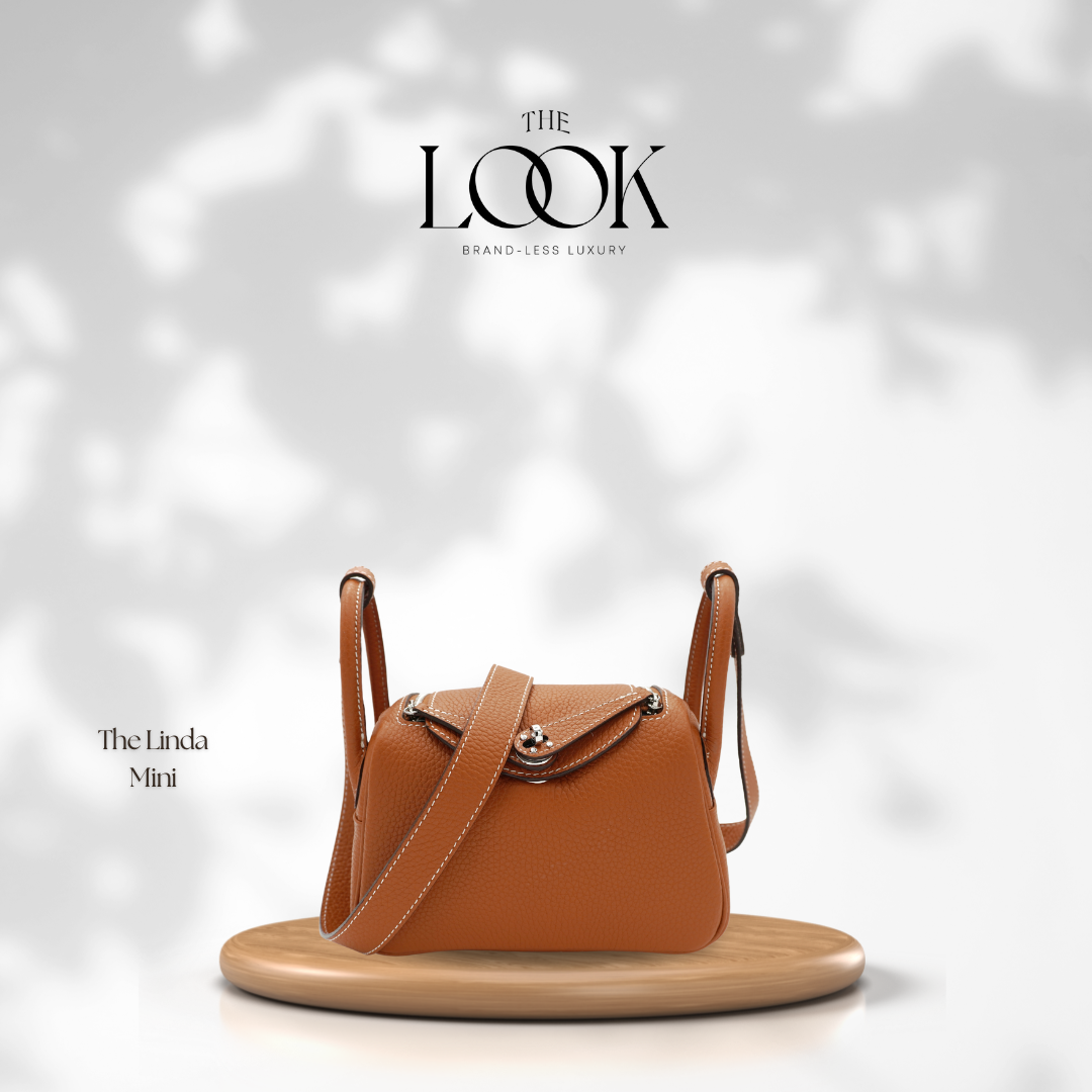 The Linda Mini Togo Leather in Gold Tan SHW by The Look