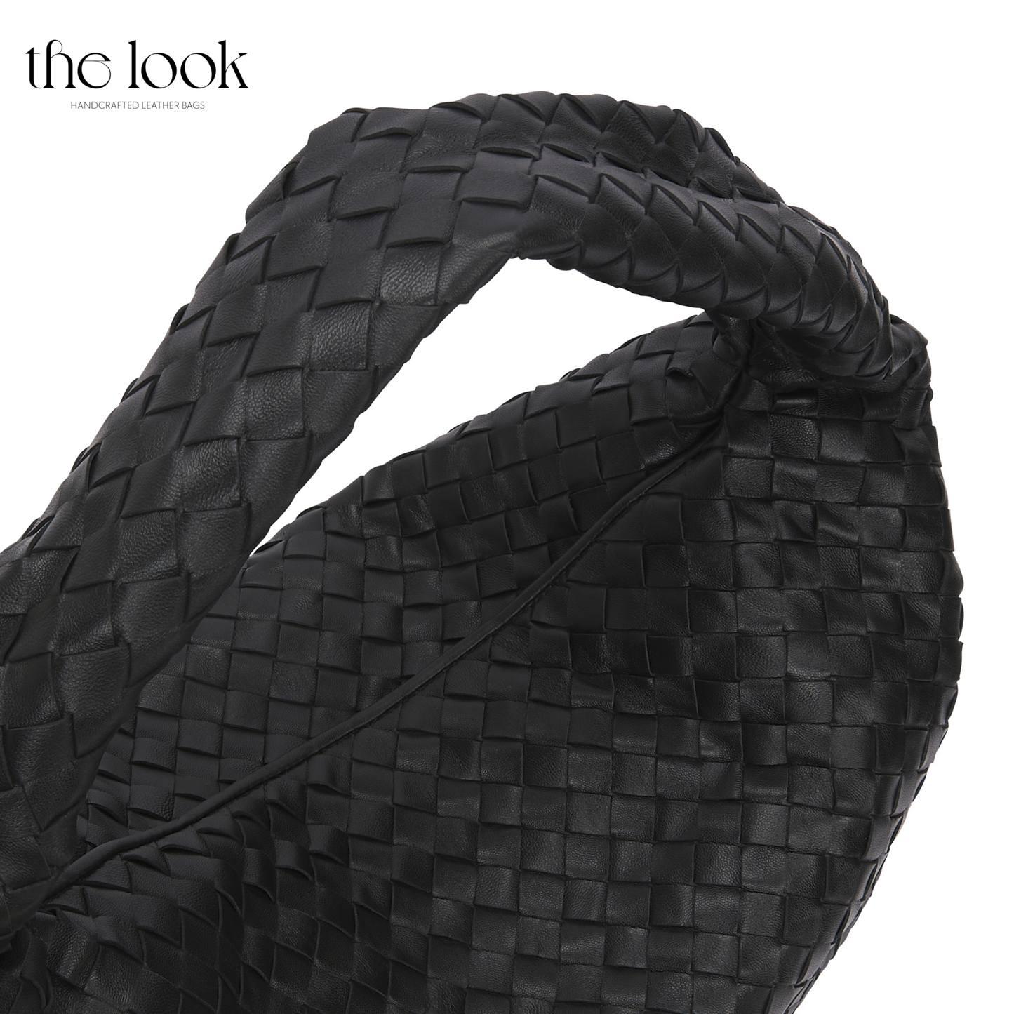 The Loop Maxi Shoulder Bag, Elité Edition — genuine leather handbag, back view | The Look Officiel
