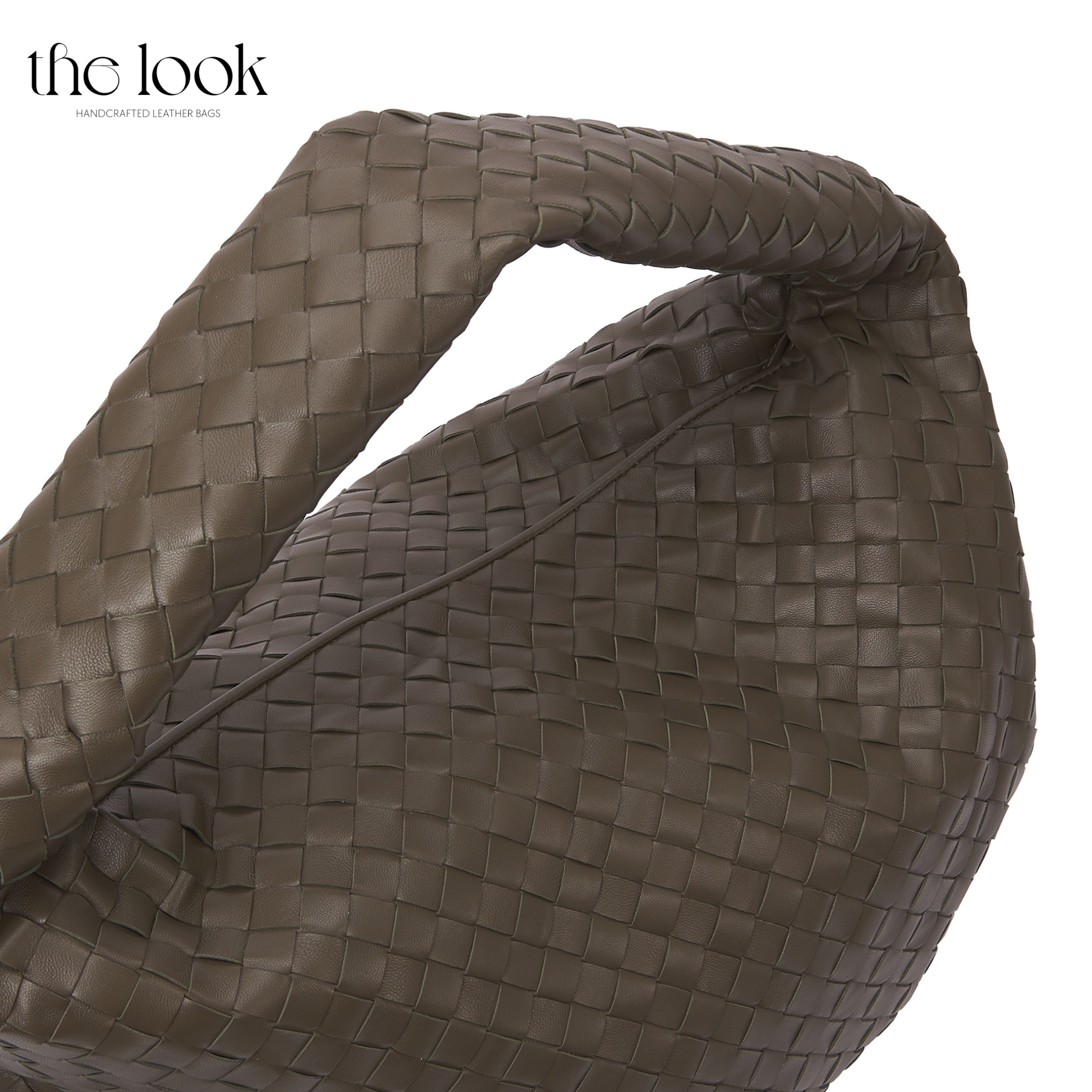 The Loop Maxi Shoulder Bag, Elité Edition — genuine leather handbag, detail | The Look Officiel