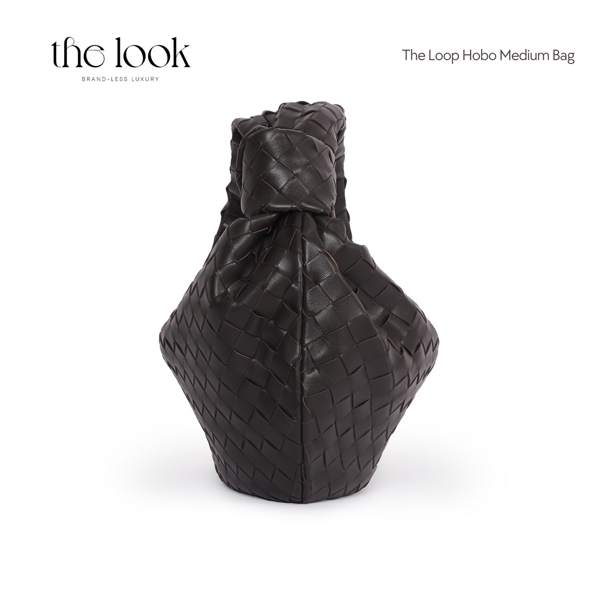 The Loop Medium Hobo Bag (Elité Edition) — handcrafted genuine leather hobo bag, view 8, The Look Officiel
