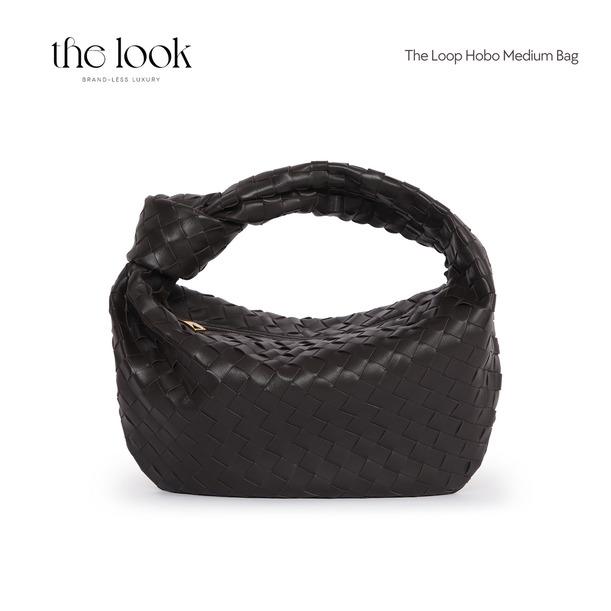 The Loop Medium Hobo Bag (Elité Edition) — handcrafted genuine leather hobo bag, view 7, The Look Officiel