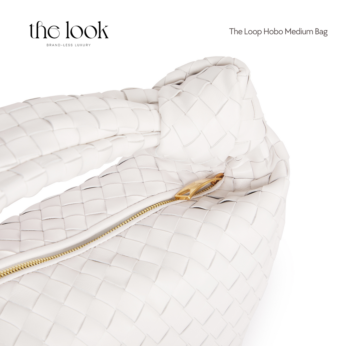 The Loop Medium Hobo Bag (Elité Edition) — handcrafted genuine leather hobo bag, view 5, The Look Officiel